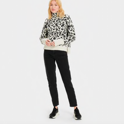 SAGE MOCK TURTLENECK Snow Leopard